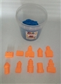 OBL638721 - DIY 太空沙1KG10个城堡沙模桶装