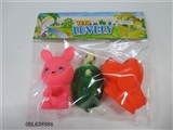 OBL638986 - Three lining plastic animal zhuang