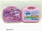 OBL639169 - Pepe pigs with medical suits with light and sound (bag)