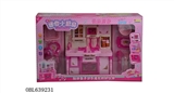 OBL639231 - Mini kitchen series barbie color light music in Chinese