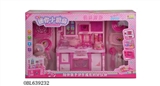 OBL639232 - Mini kitchen series barbie color light music in Chinese