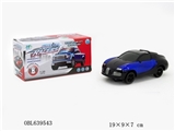 OBL639543 - 电动3D灯光音乐万向车布加迪2色混装  红，蓝