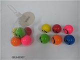 OBL640307 - 4.5 cm mesh bag 5 grain of smiling face bounce the ball