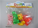 OBL640741 - Four zhuang lining plastic animal
