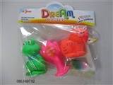OBL640742 - Four zhuang lining plastic animal