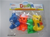 OBL640744 - Four zhuang lining plastic animal