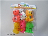 OBL640754 - Six lining plastic animal zhuang