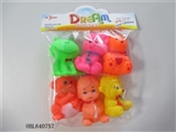 OBL640757 - Six lining plastic animal zhuang