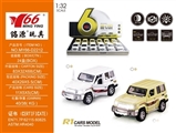 OBL640935 - 1:32 Toyota jeep alloy back to open the door a vehicle light music 1 2 color orange