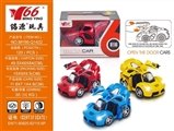 OBL640945 - 1：32Q版法拉利合金回力3开门车带红外线手势感应、灯光音乐1款3色混装