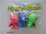 OBL641015 - Three lining plastic animal zhuang