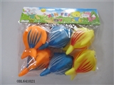 OBL641021 - Six lining plastic fish zhuang