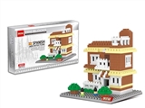OBL641225 - 迷你积木-西班牙风格别墅/世界建筑409PCS
