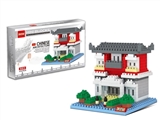 OBL641227 - 迷你积木-中国风格别墅/世界建筑414PCS