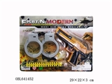 OBL641452 - The new military suit imitation guns handcuffs soft marbles