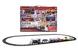 OBL641697 - Electric light rail train music smoke