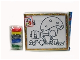 OBL642719 - 20.5X24.5CM加框DIY雪花泥画