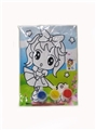 OBL642729 - X17.2 12.6 CM drawing board with 3 color watercolor