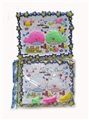 OBL642730 - 18 x22cm concave-and-convex painting color bottom plus three colors of mud