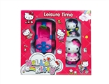 OBL643624 - HELLO KITTY礼车配大小KT2只（KT随机多款混装）