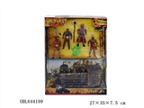 OBL644199 - Bronze locomotive plus the cowboys and indians