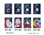 OBL644265 - Round Santa can do: magnet iron clip double-sided adhesive sucker