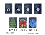 OBL644268 - Christmas trees, snow, the bell can do: magnet iron clip double-sided adhesive sucker