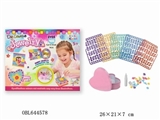 OBL644578 - DIY Mosaic tiles, heart-shaped box
