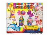 OBL644584 - Creative DIY craft gypsum toy refrigerator - coloured drawing or pattern