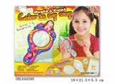 OBL644590 - Creative DIY craft gypsum toys - coloured drawing or pattern the mirror