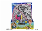 OBL644649 -  冰雪奇缘2 DIY彩绘水彩背包（5色可洗水笔）
