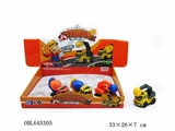 OBL645305 - Mini alloy cartoon truck (2 8 colors mixed)