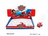 OBL645307 - Mini alloy cartoon fire engines (2, orange)