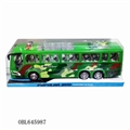 OBL645987 - Green camouflage bus plating bright window