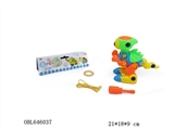 OBL646037 - Educational disassembling drag cartoon tyrannosaurus rex