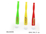OBL646086 - Three conventional color a baseball bat