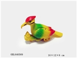 OBL646589 - Pull yellow woodpecker painting with light