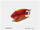 OBL646591 - Arrows painted fish with lamp (3 color)