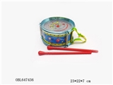 OBL647436 - 5寸电镀鼓配2锤（乳白膜）