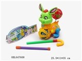 OBL647608 - Pull and push the dog, cat, rabbit, three orange