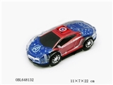 OBL648132 - Dazzle colour captain America sports car (tort)