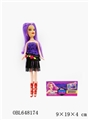 OBL648174 - 9寸皇家摇滚公主主题芭芘4款混装
