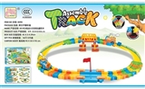 OBL648677 - 49 PCS electric train track building blocks