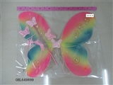 OBL649899 - 彩色蝴蝶翅膀+天使棒+发夹