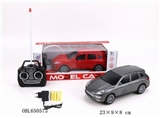 OBL650573 - 1:18 porsche black window with headlights four-way remote control car package electric (red, grey)
