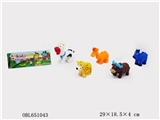 OBL651043 - 塘塑斑马奶牛五只装