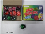 OBL651844 - Box 12 zhuang 6 cm black hand knead grape ball net