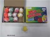 OBL651845 - Box 12 zhuang 6 cm white hand knead grape ball net