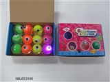 OBL651846 - Box of 12 cm eyes add 5.5 zhuang gold flash bounce the ball