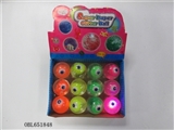 OBL651848 - Box of 12 cm eyes add 6.5 zhuang gold flash bounce the ball